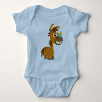Body Para Bebê Cartoon Bonito Borboleta Pony Roupa