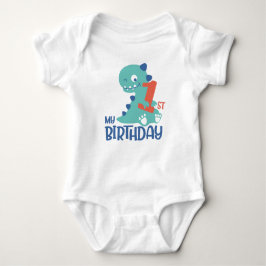 Body Para Bebê Cartoon Bonito Dinossauros primeiro aniversario Be