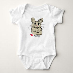 Body Para Bebê Cartoon Bonito Hamster Baby Creeper