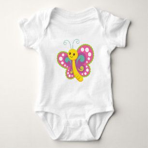 Body Para Bebê Cartoon Butterfly