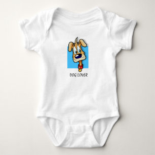 Body Para Bebê Cartoon Cachorro Bebê Bodyfato