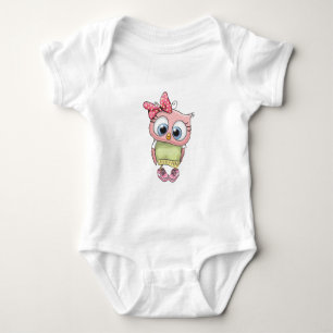 Body Para Bebê Cartoon de Coruja