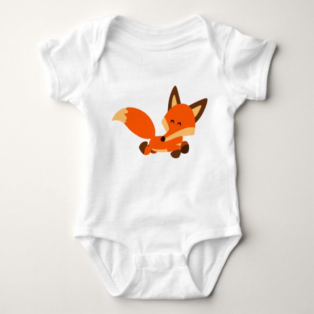Body Para Bebê Cartoon de Frota Cura Fox Baby Bodyfit (Frente)