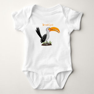 Body Para Bebê Cartoon de pássaros-de-bico-amarelo engraçado