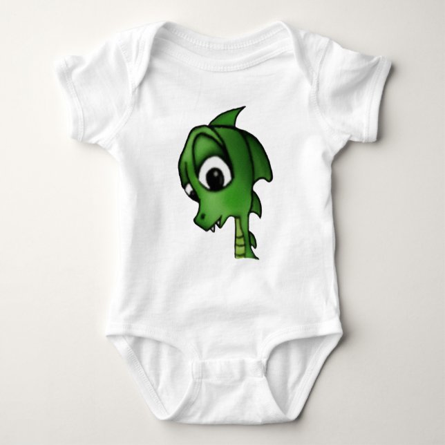 Body Para Bebê Cartoon Dragon (Frente)