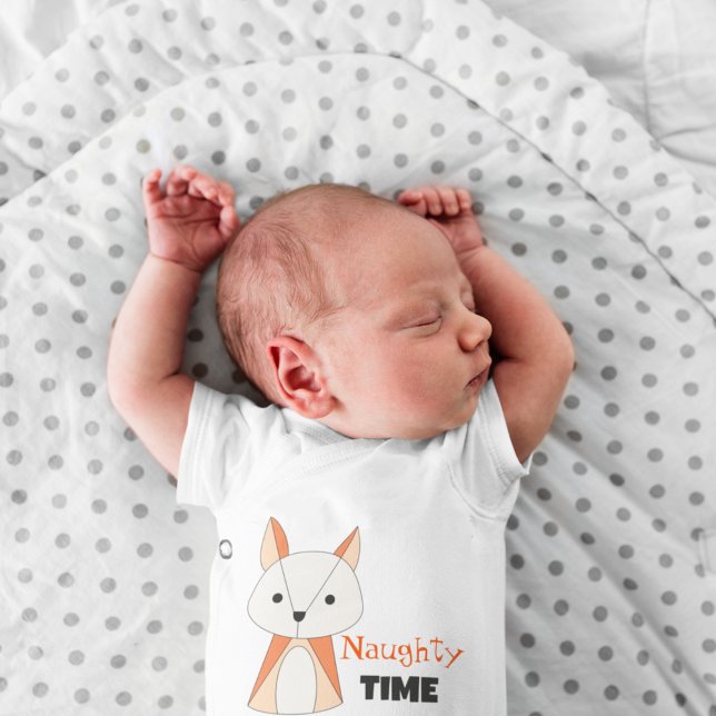 Body Para Bebê Cartoon Fox Multcolor (nighty bedtime asleep safe to hand.)