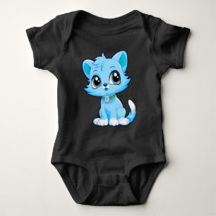 Body Para Bebê Cartoon Gato Adorável