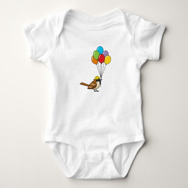 Body Para Bebê Cartoon Gelado com Balões (Frente)