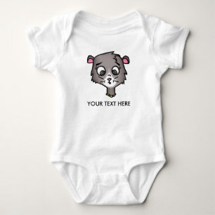 Body Para Bebê Cartoon Kitten Creeper