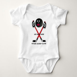 Body Para Bebê Cartoon personalizado para bebês de hóquei