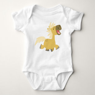 Body Para Bebê Cartoon Rindo Pony Baby roupa