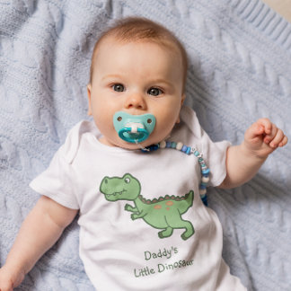 Body Para Bebê Cartoon Tyrannosaurus Rex Dinossaur Personalizado