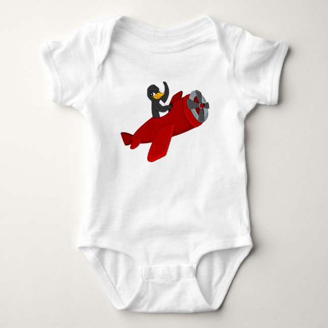 Body Para Bebê Cartoon voador de desenho animado (Frente)