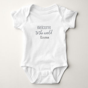 Body Para Bebê Cartucho personalizado de bebê "Bem-vindo ao Mundo