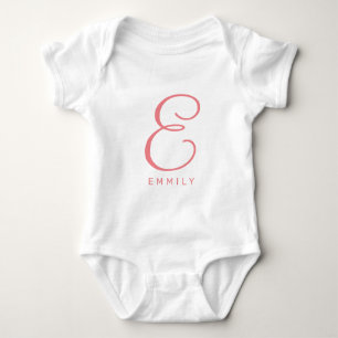 Body Para Bebê Casaco de bebê personalizado com nome elegante mon