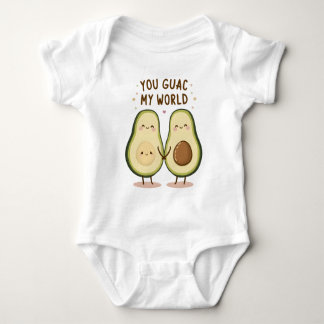 Body Para Bebê Casal Cute Avocado