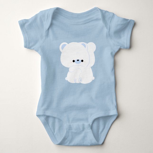 Body Para Bebê Casal de Urso Polar Cujo (Frente)