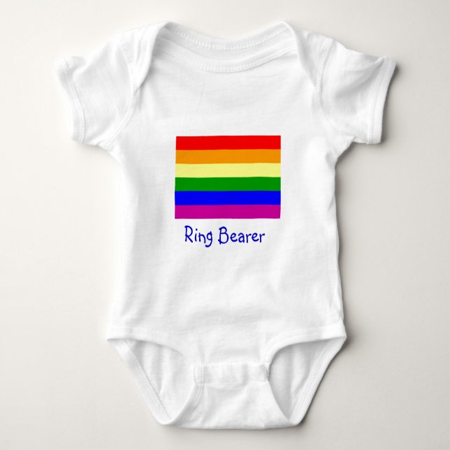 Body Para Bebê Casamento Ring Bearer/Gar (Frente)