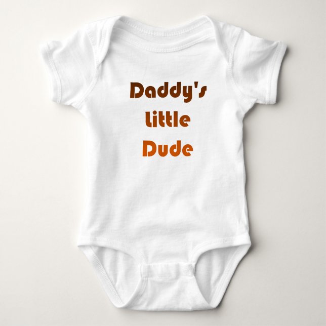 Body Para Bebê Castanho para Fade Laranja (Frente)