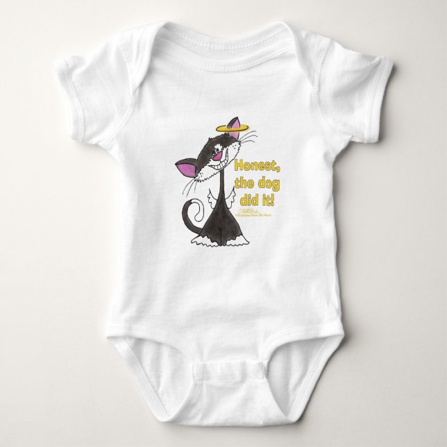 Body Para Bebê Cat Angel (Frente)