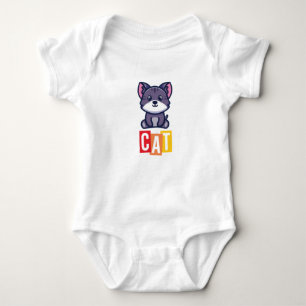 Body Para Bebê Cat Baby Jersey