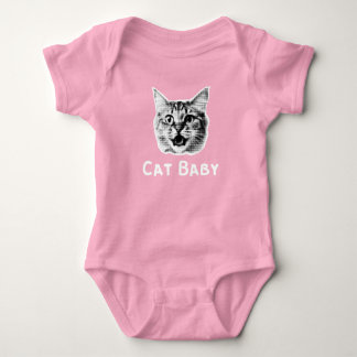 Body Para Bebê Cat Baby Retro