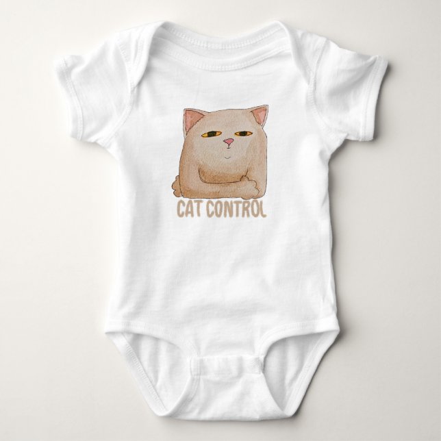 Body Para Bebê Cat Control (Frente)