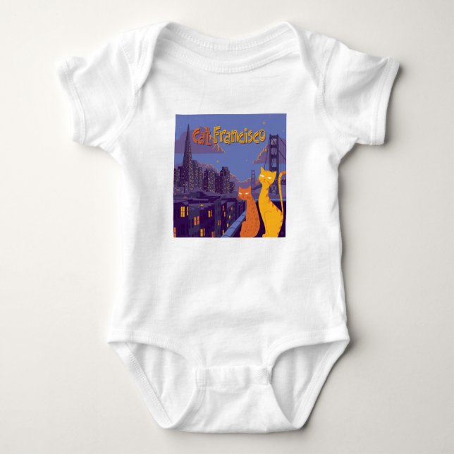 Body Para Bebê Cat Francisco (Frente)