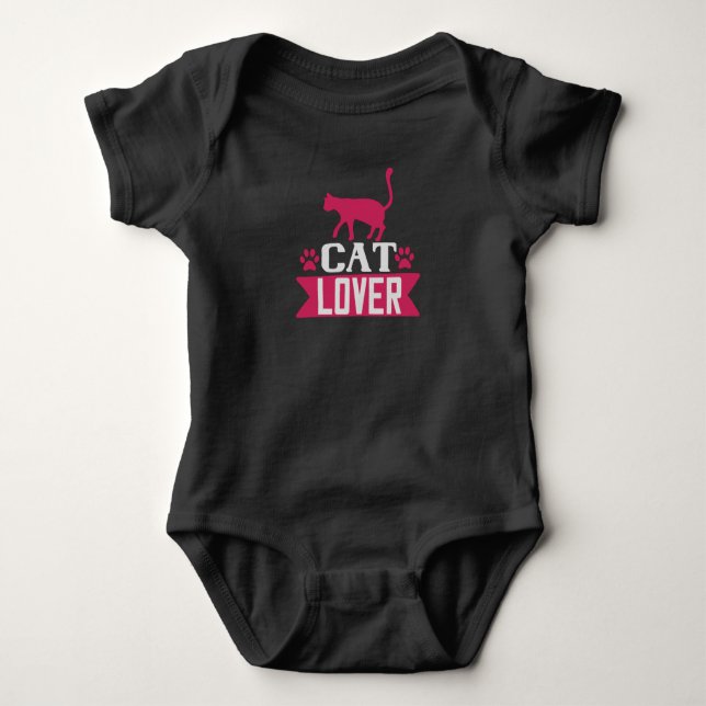 Body Para Bebê Cat Lover (Frente)