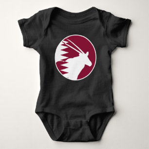 Body Para Bebê Catar Oryx Árabe Catar Bandeira Nacional Animal do