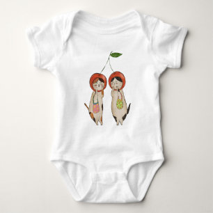Body Para Bebê Catty Cherries