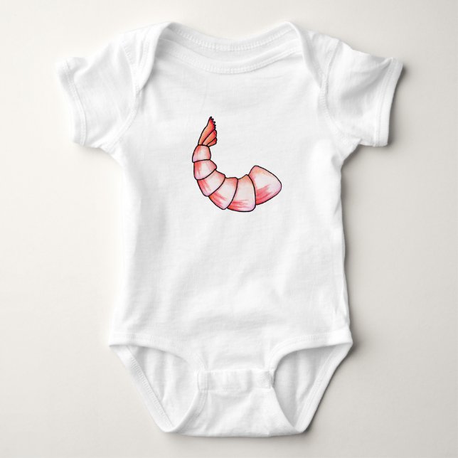 Body Para Bebê Cauda de camarão (Frente)