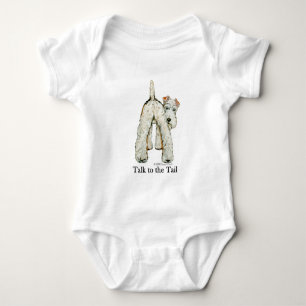 Body Para Bebê Cauda do Fox Terrier do fio