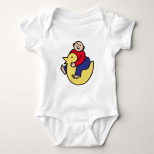 Body Para Bebê Cavaleiro do Pato