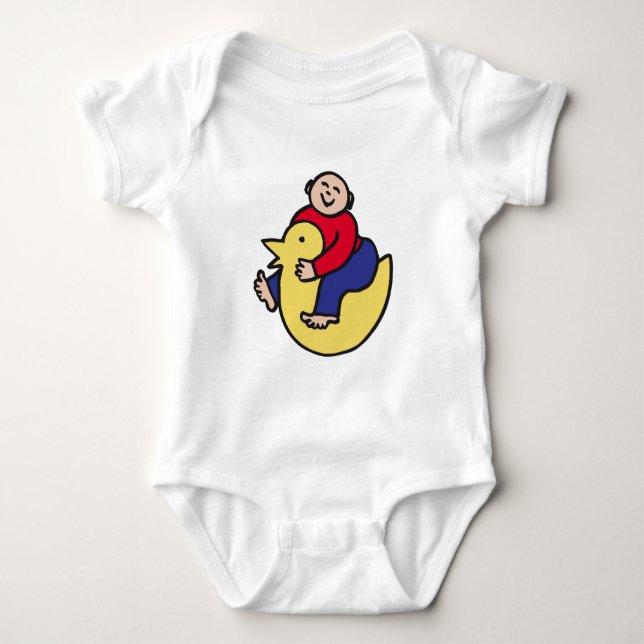 Body Para Bebê Cavaleiro do Pato (Frente)