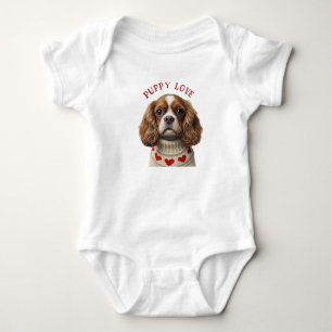 BODY PARA BEBÊ CAVALIER CORAÇÃO DE AMOR