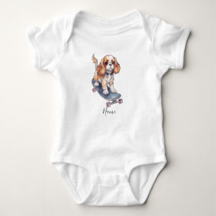 Body Para Bebê Cavalier King Charles Spaniel Baby Bodycase