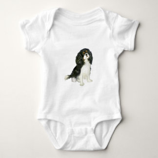 Body Para Bebê Cavalier King Charles - Tri Colorido