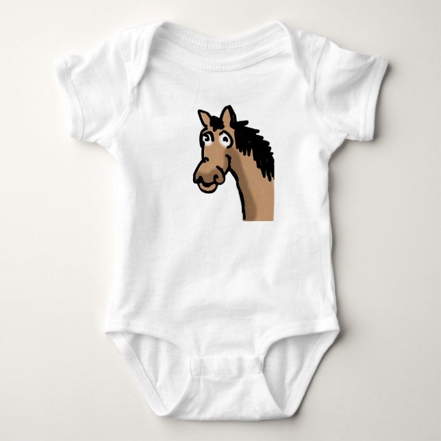 Body Para Bebê Cavalo (Frente)