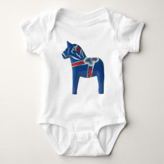Body Para Bebê Cavalo azul de Dala do sueco