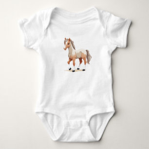 Body Para Bebê Cavalo-Bebê, Febre-Bebê, Animais-Bebê