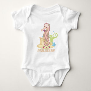 Body Para Bebê Cavalo de mar unisex do kawaii do bebê futuro do