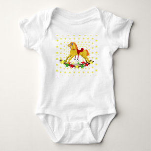 Body Para Bebê Cavalo de Rocking do Pequeno Cowboy