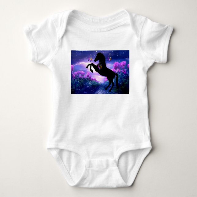 Body Para Bebê Cavalo Dreamcatcher (Frente)