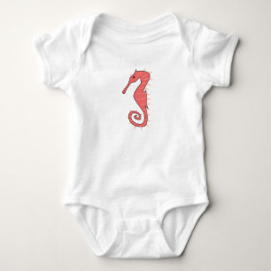 Body Para Bebê Cavalo marinho