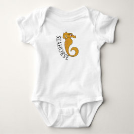 Body Para Bebê Cavalo-marinho - Bodysuit Jersey de Bebê