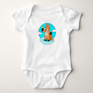 Body Para Bebê Cavalo nas Nuvens