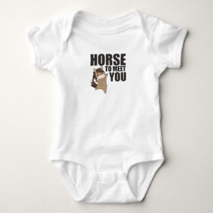 Body Para Bebê Cavalo Para Conhecer Você Pônei Fofo Cavaleiro