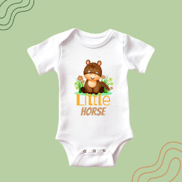 Body Para Bebê Cavalo pequeno