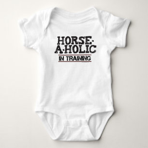 Body Para Bebê Cavalo-Um-Holic no Creeper da criança do